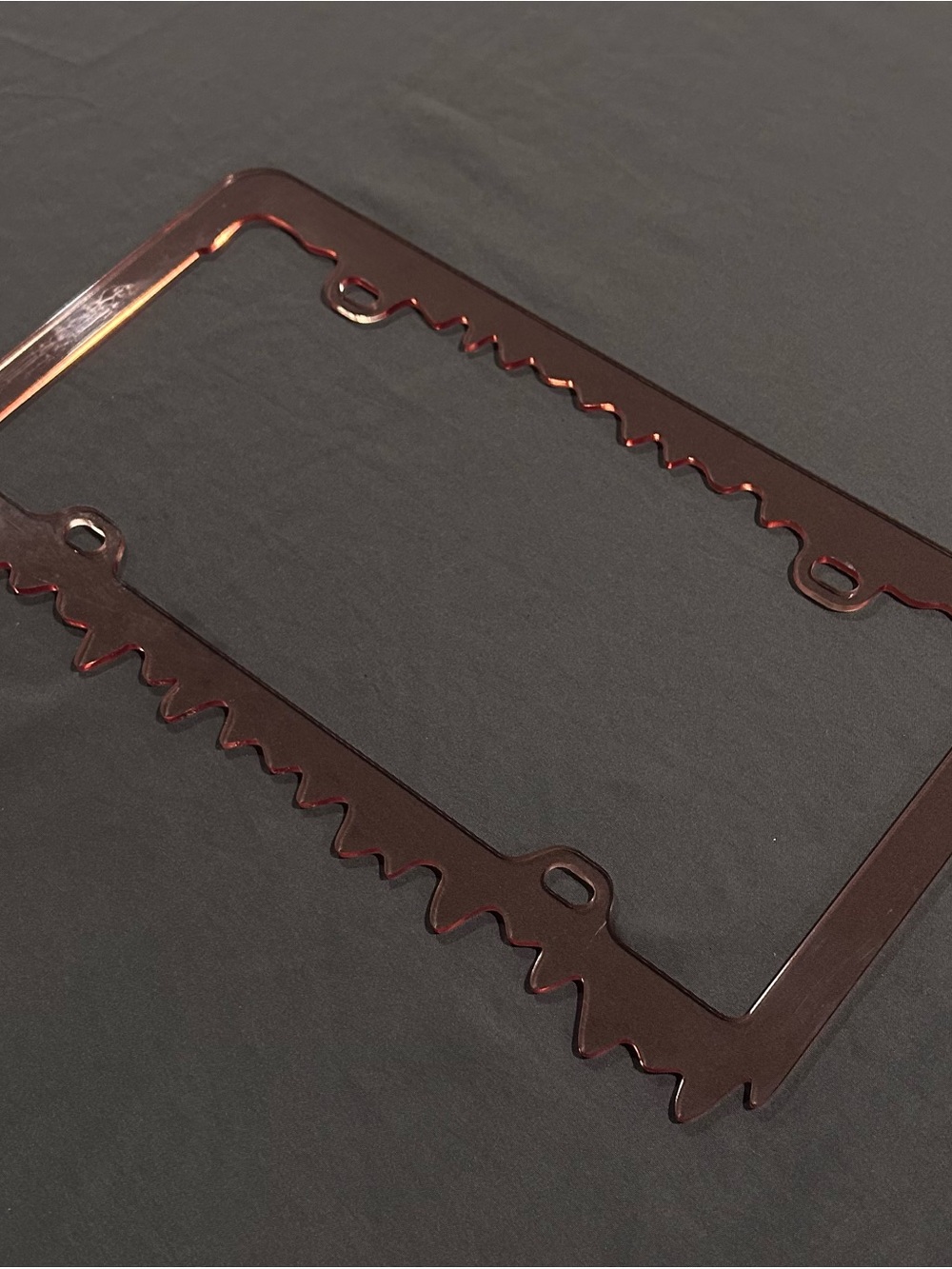 Translucent Light Pink Slime Effect Licensed Plate Frame